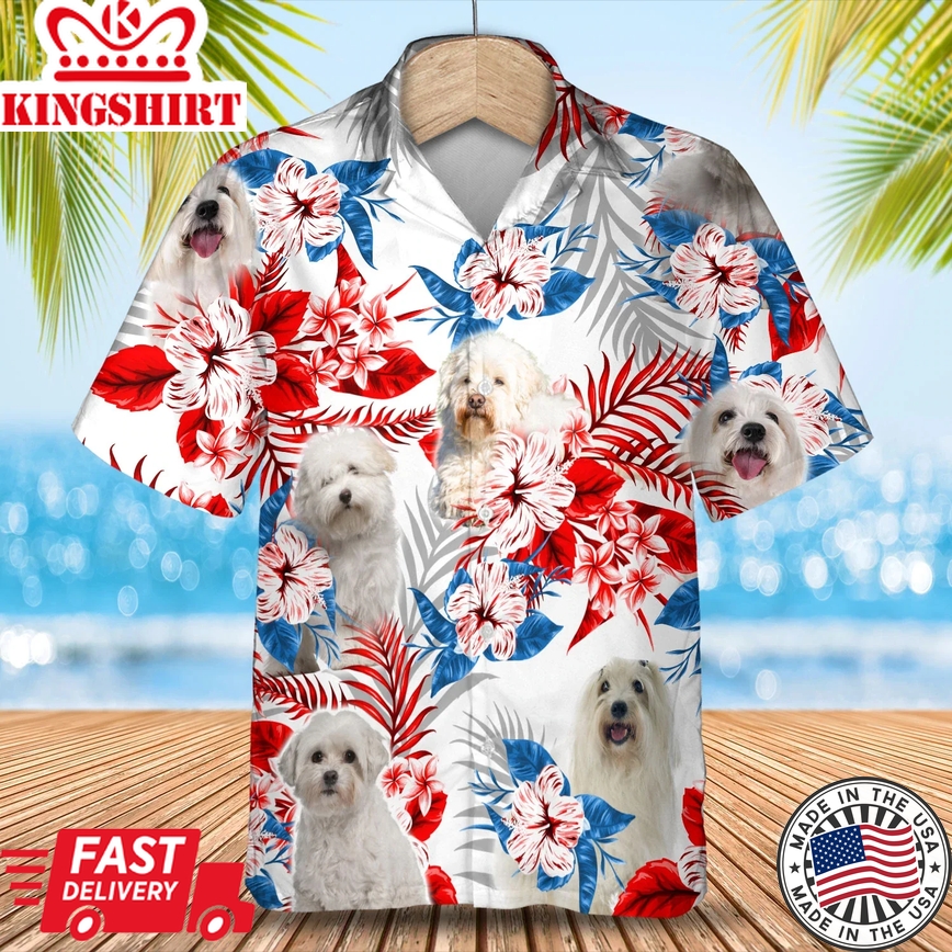 Summer Delight: Coton De Tulear Trendy Hawaiian Shirt - Summer Gift for Men and Women