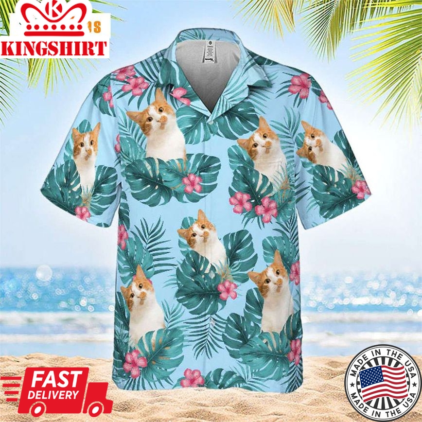 Summer With Pet, Cat Trendy Hawaiian Shirt Perfect Gifts For Your Loved Ones