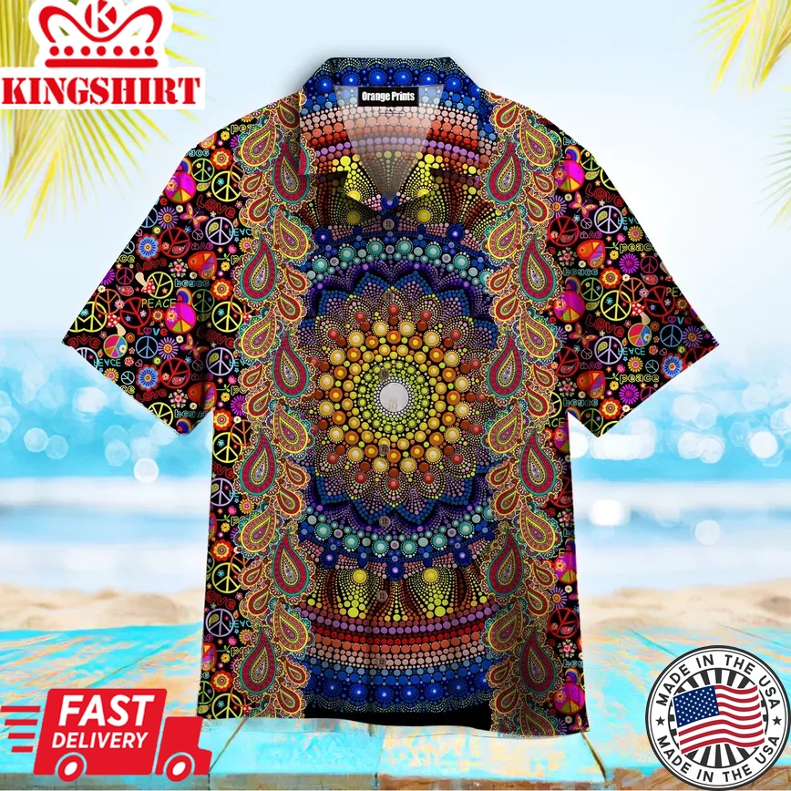 Sunflower Hippie Trendy Hawaiian Shirt For