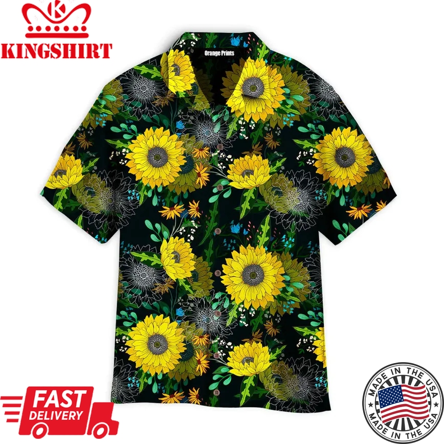 Sunflowers Aloha Trendy Hawaiian Shirts