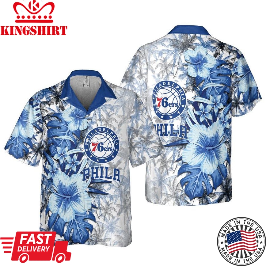 Sunny Day Official Aloha Shirt by Philadelphia 76Ers