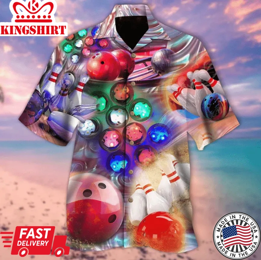 Super Strike Bowling Trendy Hawaiian Shirt