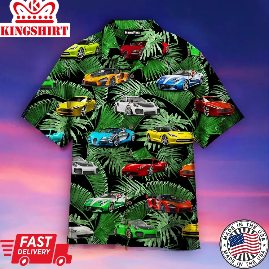 Supper Car Trendy Hawaiian Shirt For