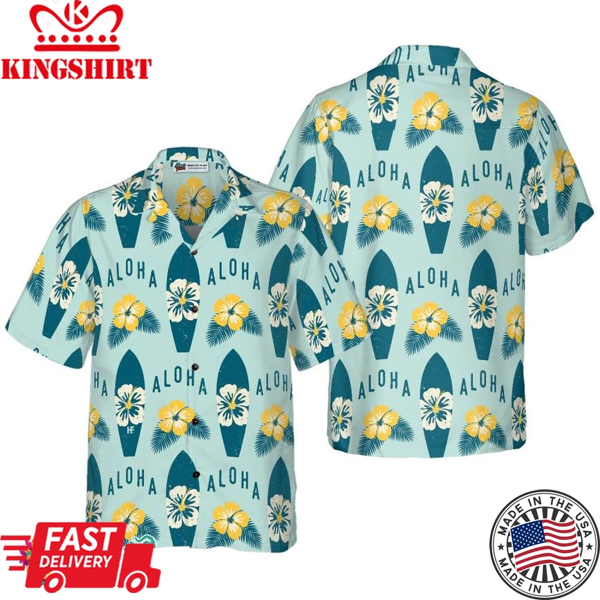 Surfboards Aloha 2 Hawaiian Shirt