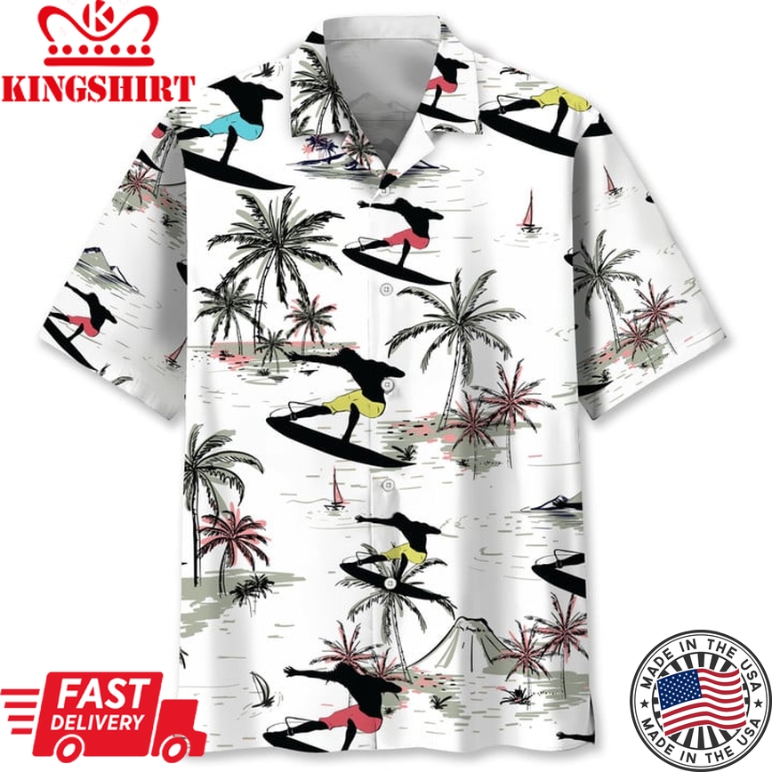 Surfing Coconut Hawaii Shirt