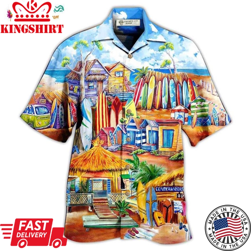 Surfing Store And Beach Hawaiian Shirt