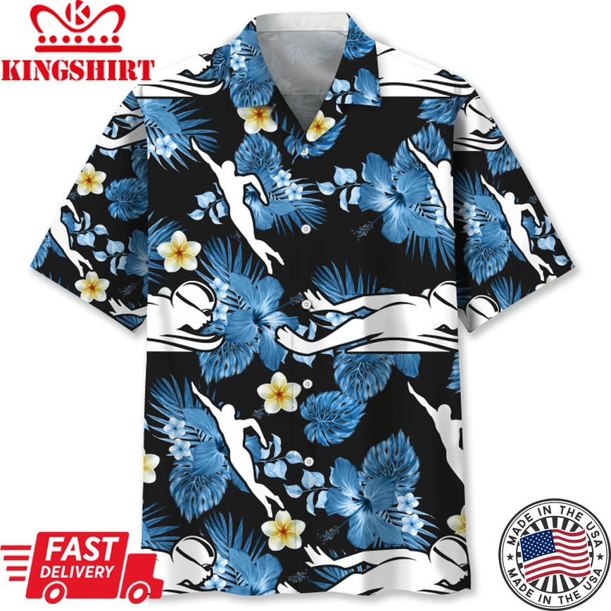 Swimming Nature Trendy Hawaiian Shirt