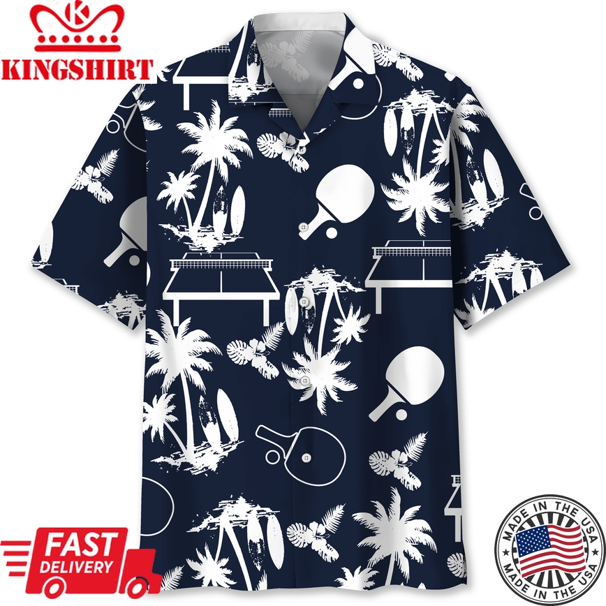 Table Tennis Trendy Hawaiian Shirt