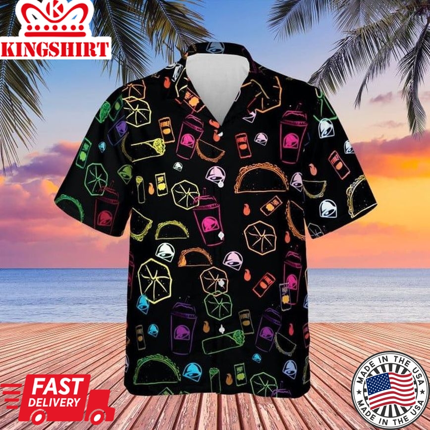 Taco Bell Trendy Hawaiian Shirt Cool Summer Shirts For Guys Taco Lover Gifts