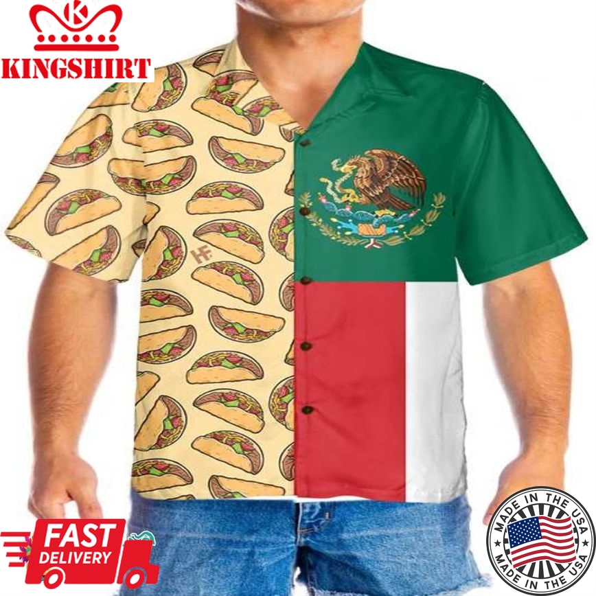 Tacos Will Never Break Your Heart Hawaiian Shirt, Funny Mexican Taco Shirt