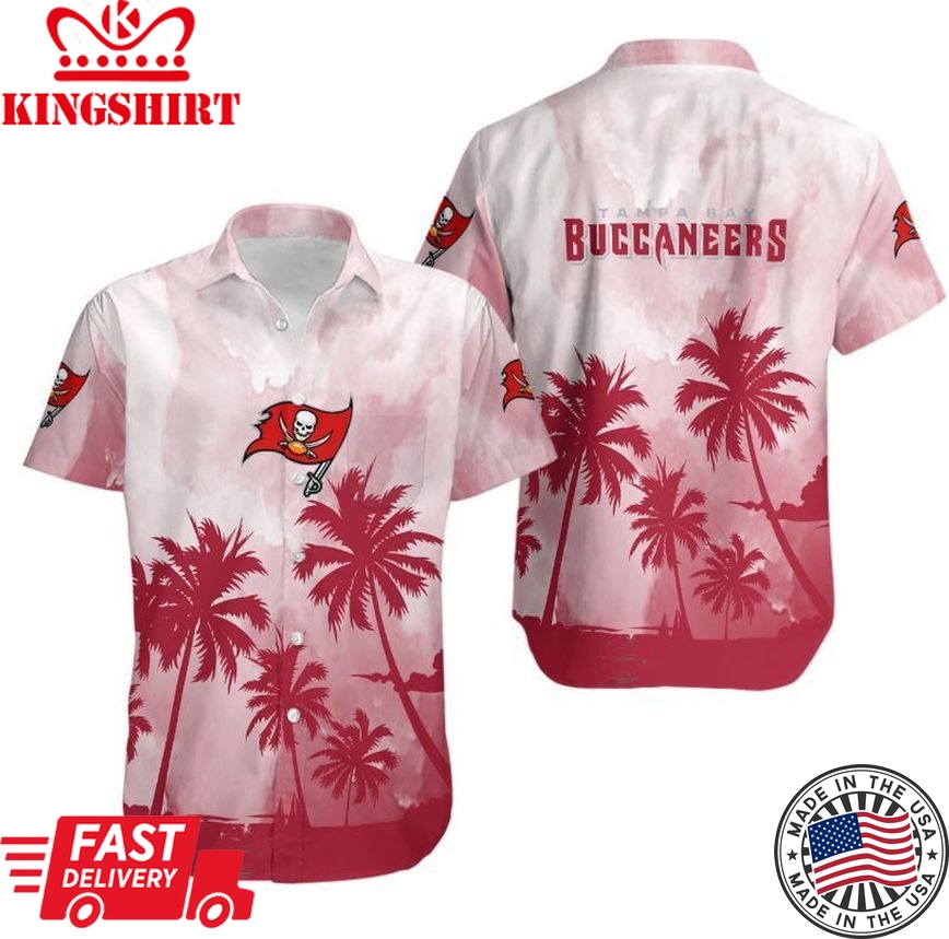 Tampa Bay Buccaneers Coconut Trees NFL Gift For Fan Hawaiian Graphic P