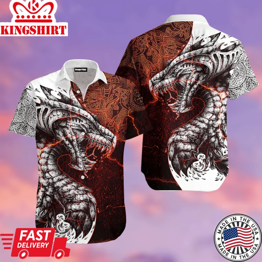 Tattoo Dragon Trendy Hawaiian Shirt For