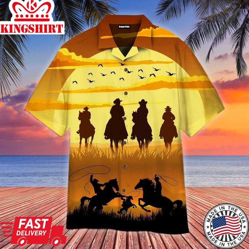 Team Roper Cowboy Trendy Hawaiian Shirt For