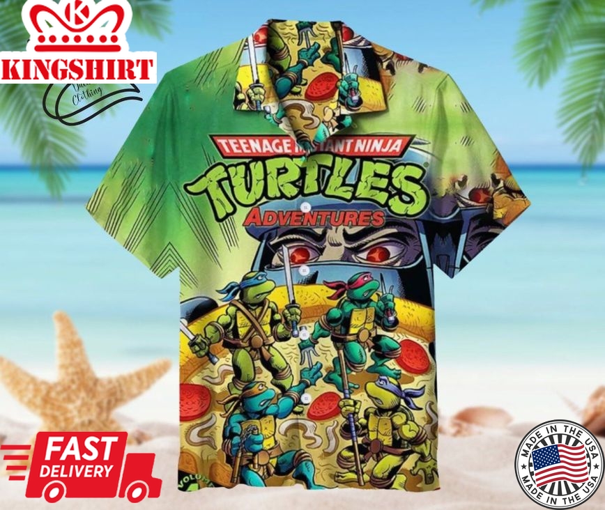 Teenage Mutant Ninja Turtles Adventures Trendy Hawaiian Shirt