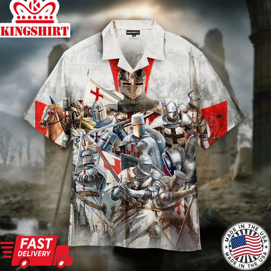 Templar Knight Squad Trendy Hawaiian Shirt