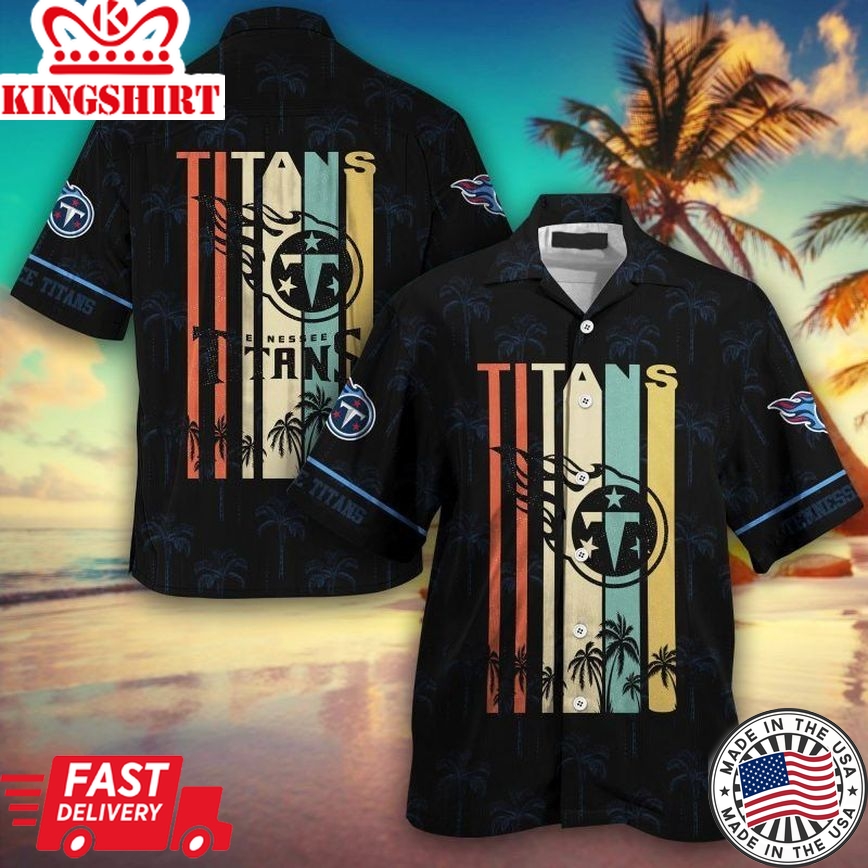 Tennessee Titans NFL Hawaiian Shirt Retro Vintage Summer Collection Trending Hawaiian Shirts