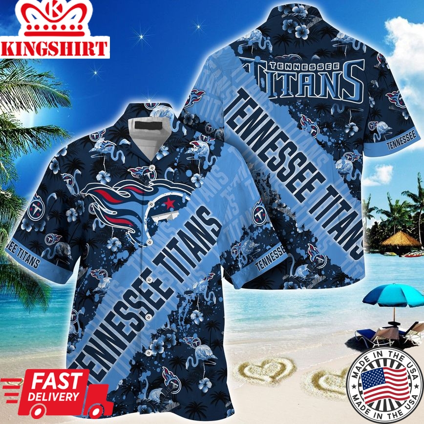 Tennessee Titans NFL Trending Summer Hawaiian Shirt With Tropical Patterns