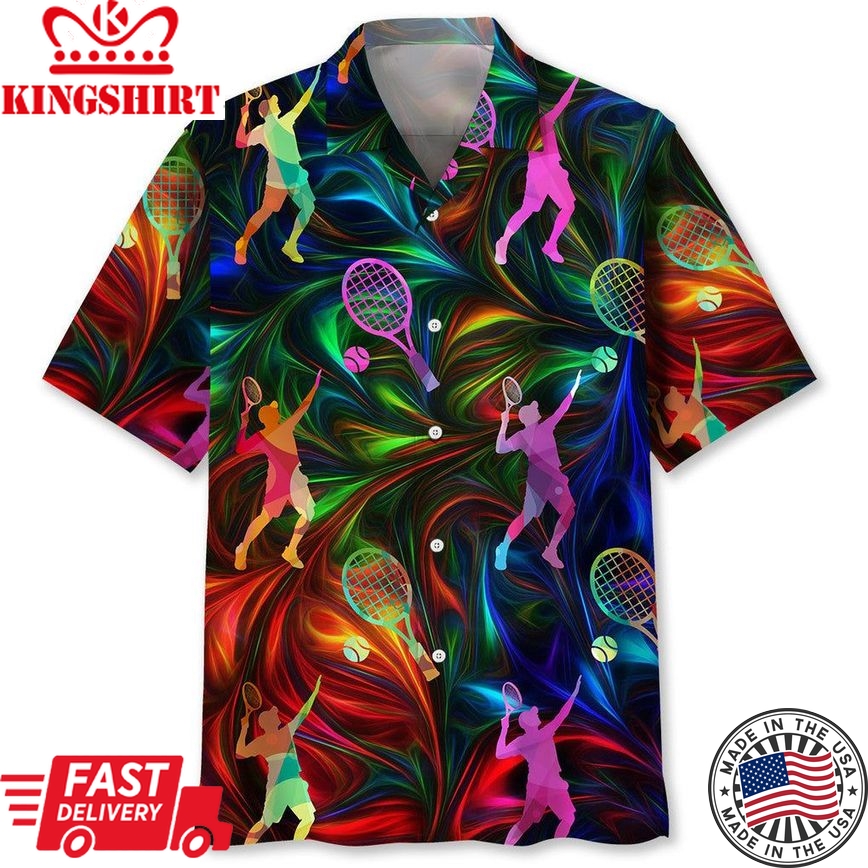 Tennis Color Hawaii Shirt