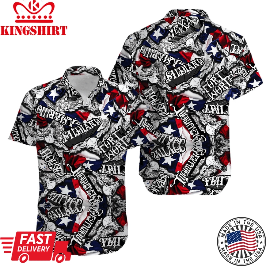 Texas Lone Star Pride Hawaiian Shirts Aloha Hawaii Shirt Aloha Shirt For Summer