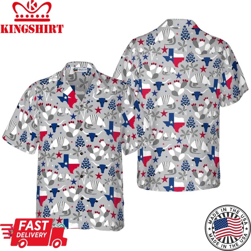 Texas Pattern Hawaiian Shirt 1