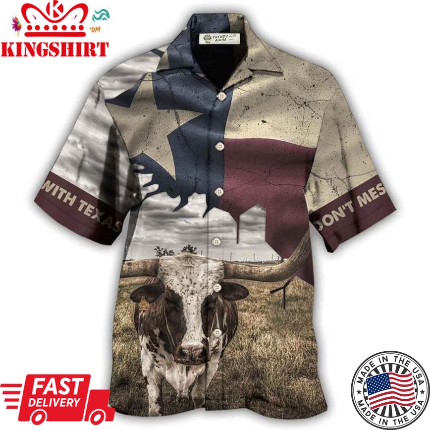 Texas Peace Life Cows Style Hawaiian Shirt