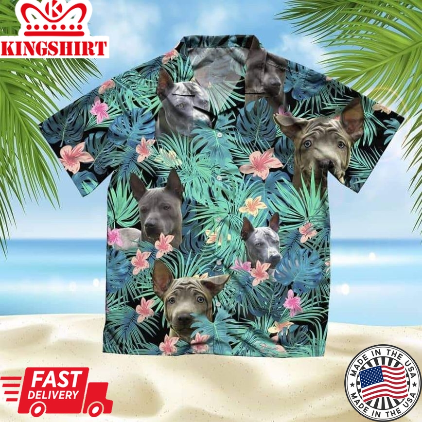 Thai Ridgeback Trendy Hawaiian Shirt, Dog Summer Leaves Trendy Hawaiian Shirt, Unisex Print Aloha Short Sleeve Casual Shirt Summer Gifts