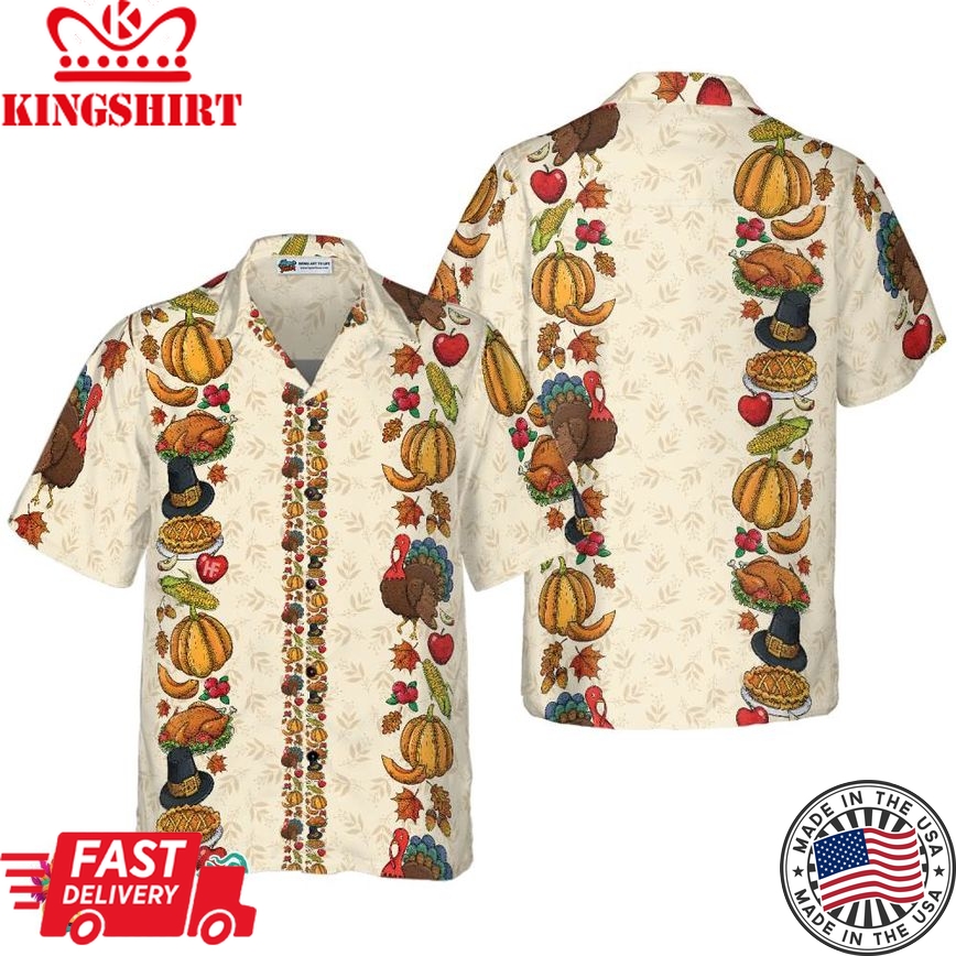 Thanksgiving Dinner Hawaiian Shirt