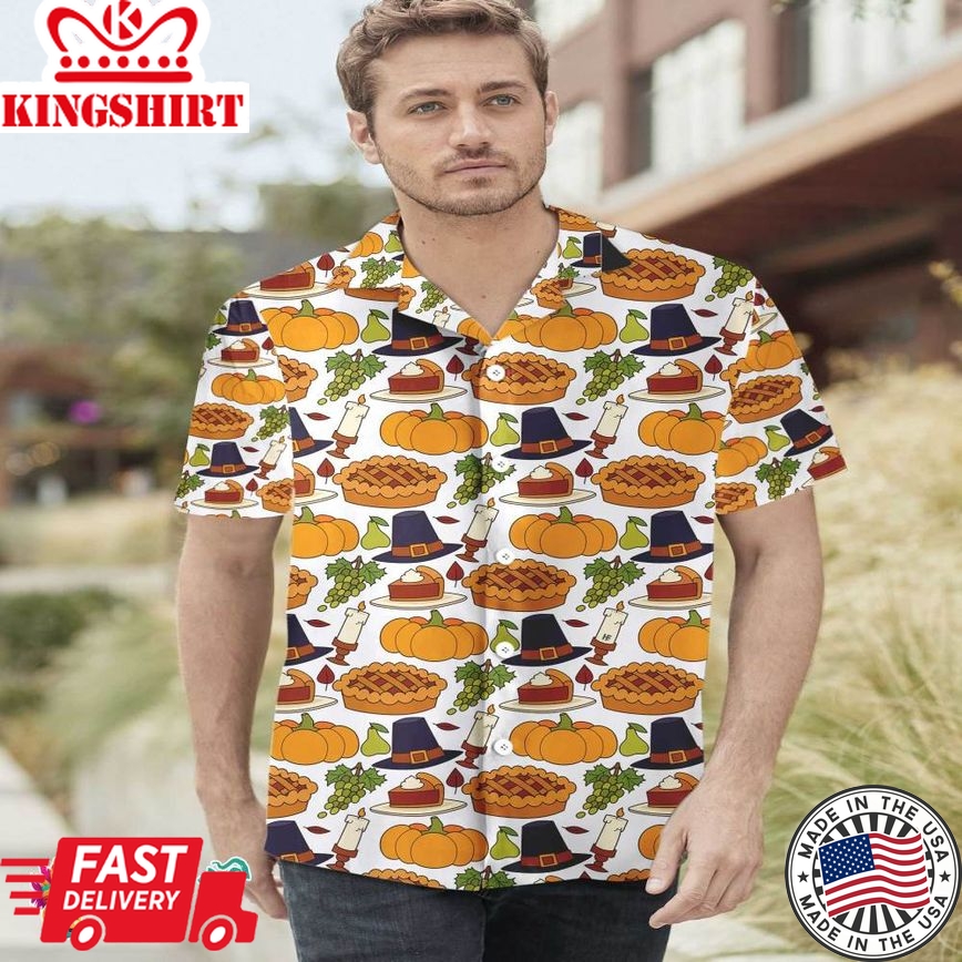 Thanksgiving Harvest Celebration Hawaiian Shirt, Thanksgiving Feast Shirt, Best Gift For Thanksgiving Day