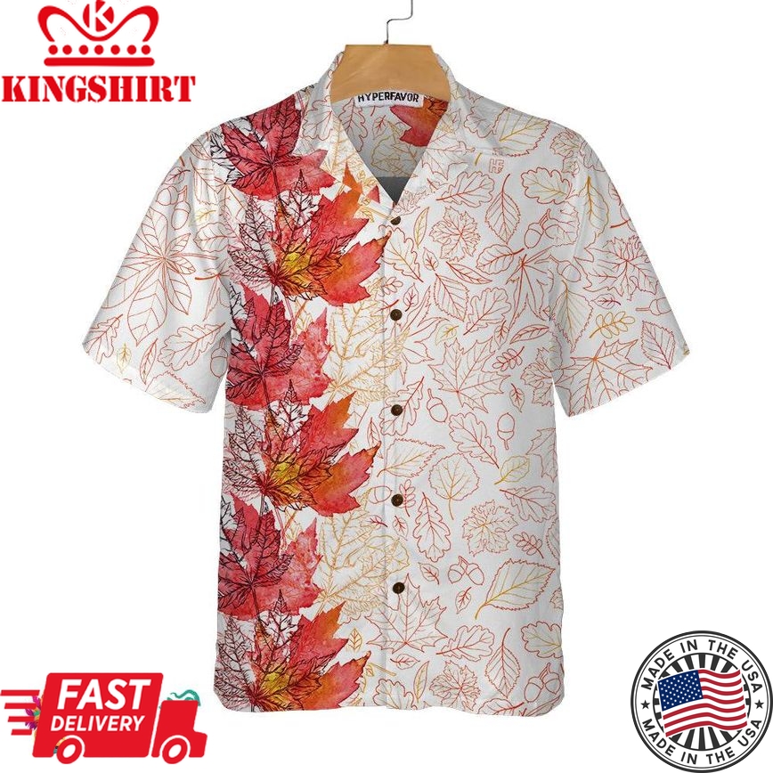 Thanksgiving Hello Autumn Hawaiian Shirt, Fall Vibe Thanksgiving Shirt, Best Gift For Thanksgiving Day