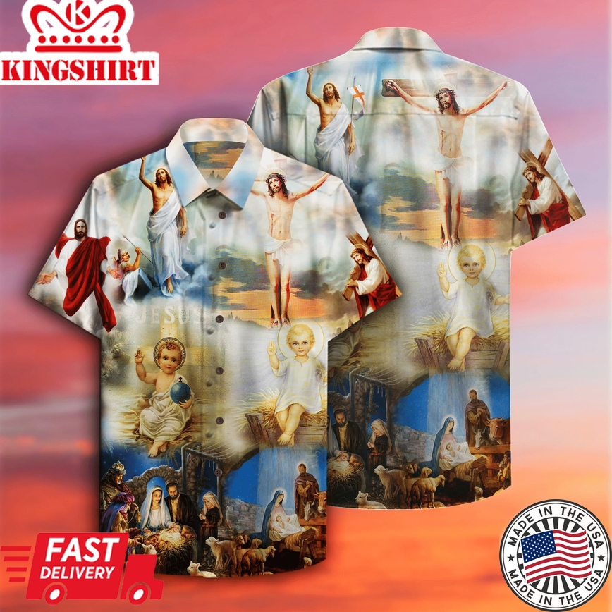 The Born Of Jesus Hawaiian Shirt