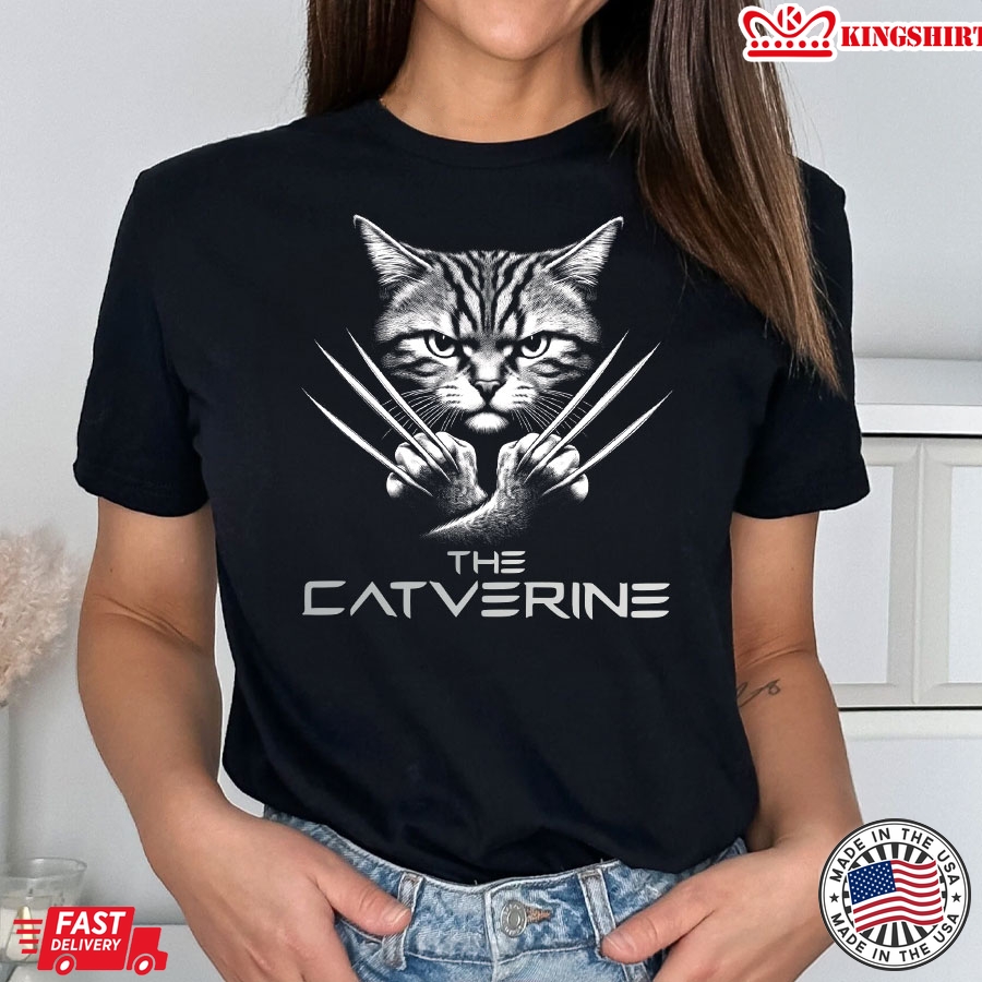 The Catverine The Wolverine Cat Lovers T-Shirt