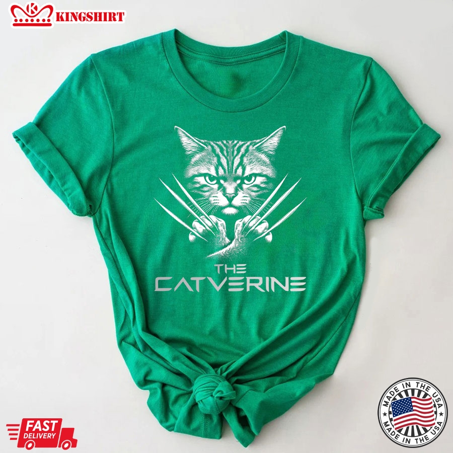 The Catverine The Wolverine Cat Lovers T-Shirt