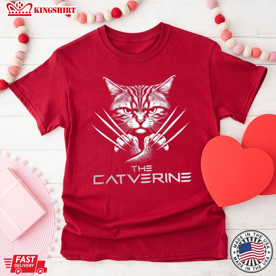 The Catverine The Wolverine Cat Lovers T-Shirt