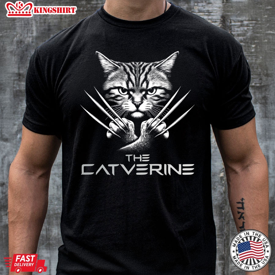 The Catverine The Wolverine Cat Lovers T-Shirt