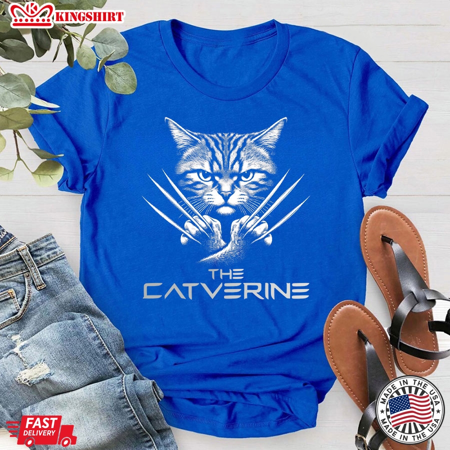 The Catverine The Wolverine Cat Lovers T-Shirt