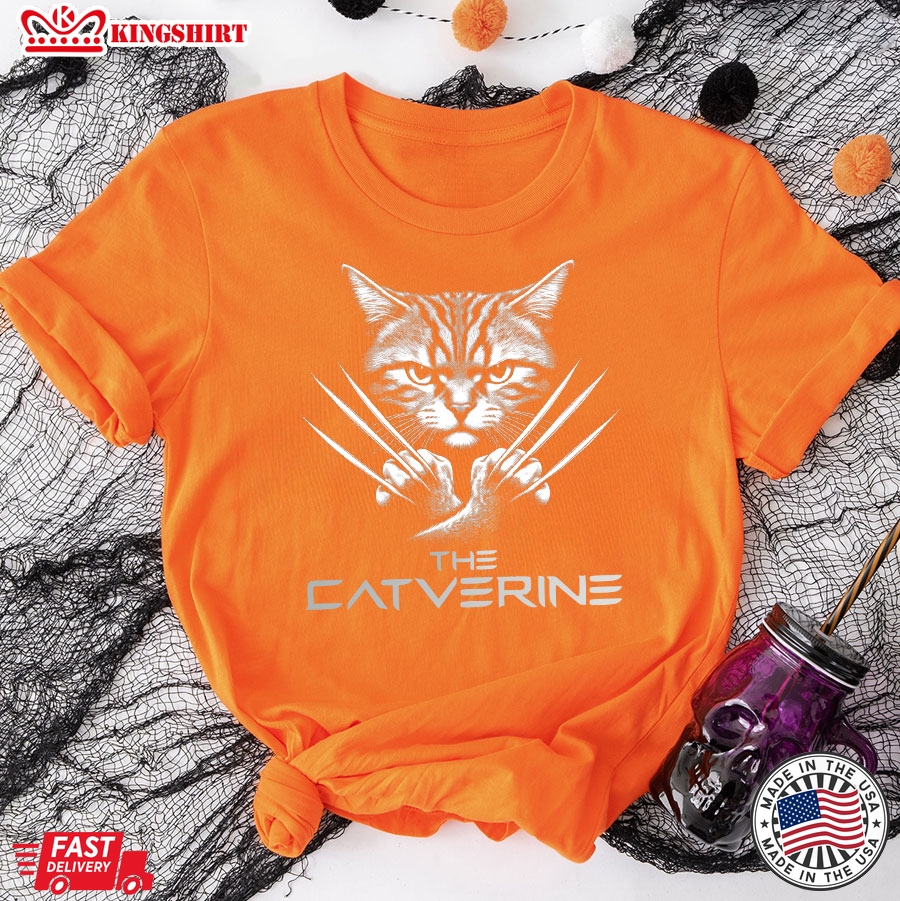 The Catverine The Wolverine Cat Lovers T-Shirt