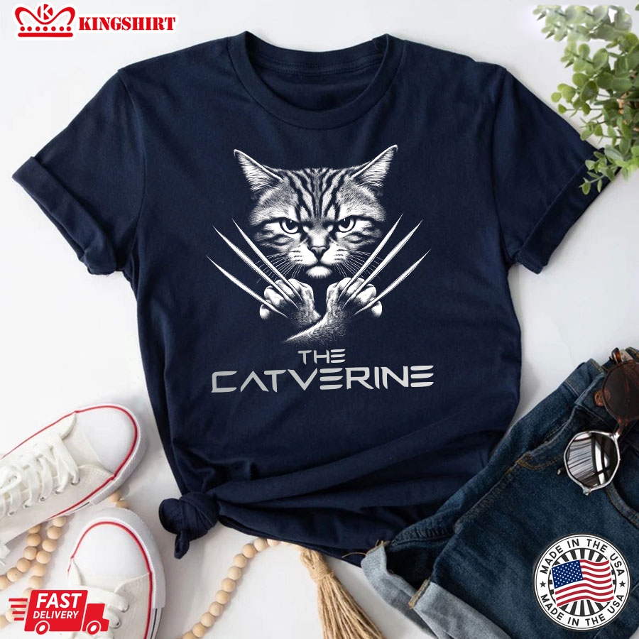 The Catverine The Wolverine Cat Lovers T-Shirt