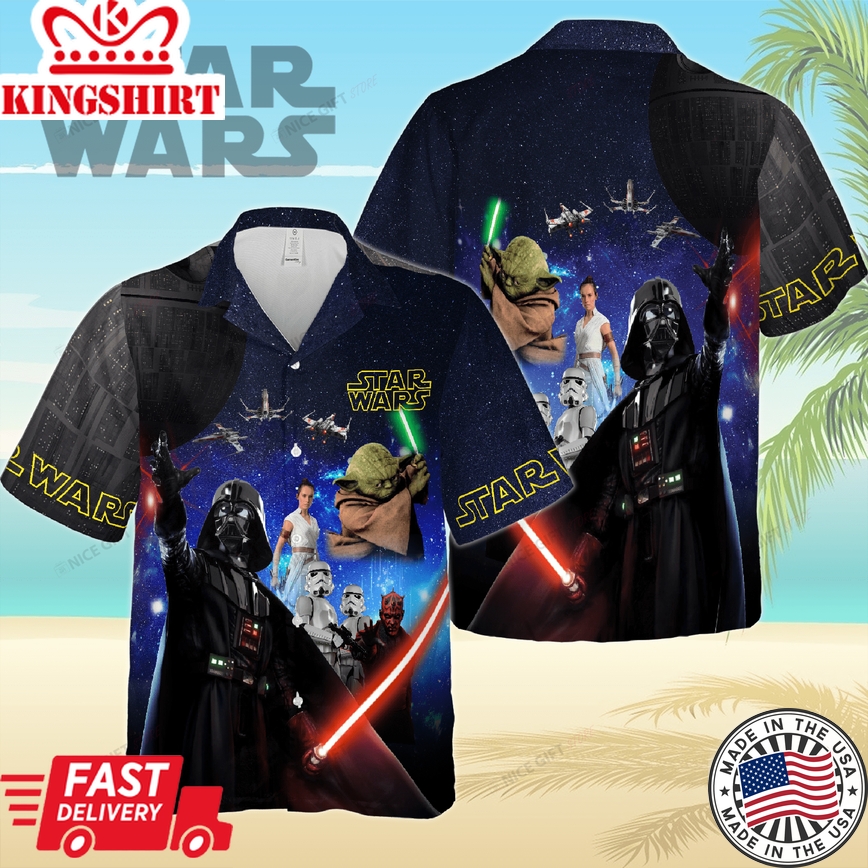 The Essence of Star Wars Showcased on 3D Hawaiian Attire