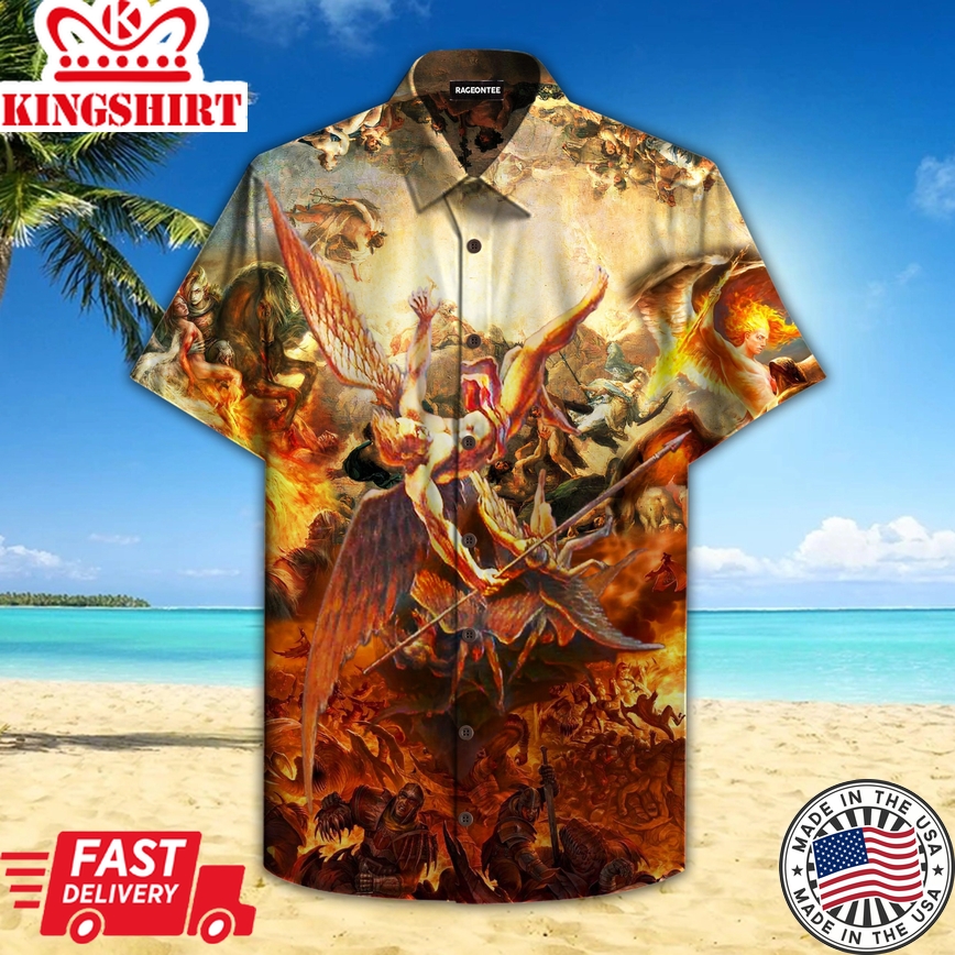 The Fallen Angel Lucifer Trendy Hawaiian Shirt