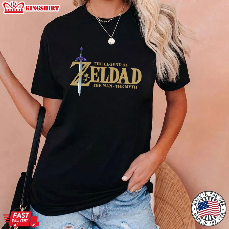 The Legend Of Zeldad The Man The Myth For Gamer T-Shirt