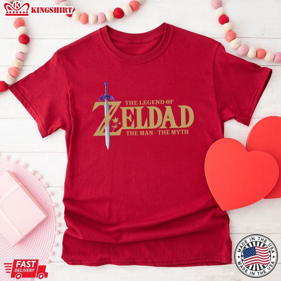 The Legend Of Zeldad The Man The Myth For Gamer T-Shirt