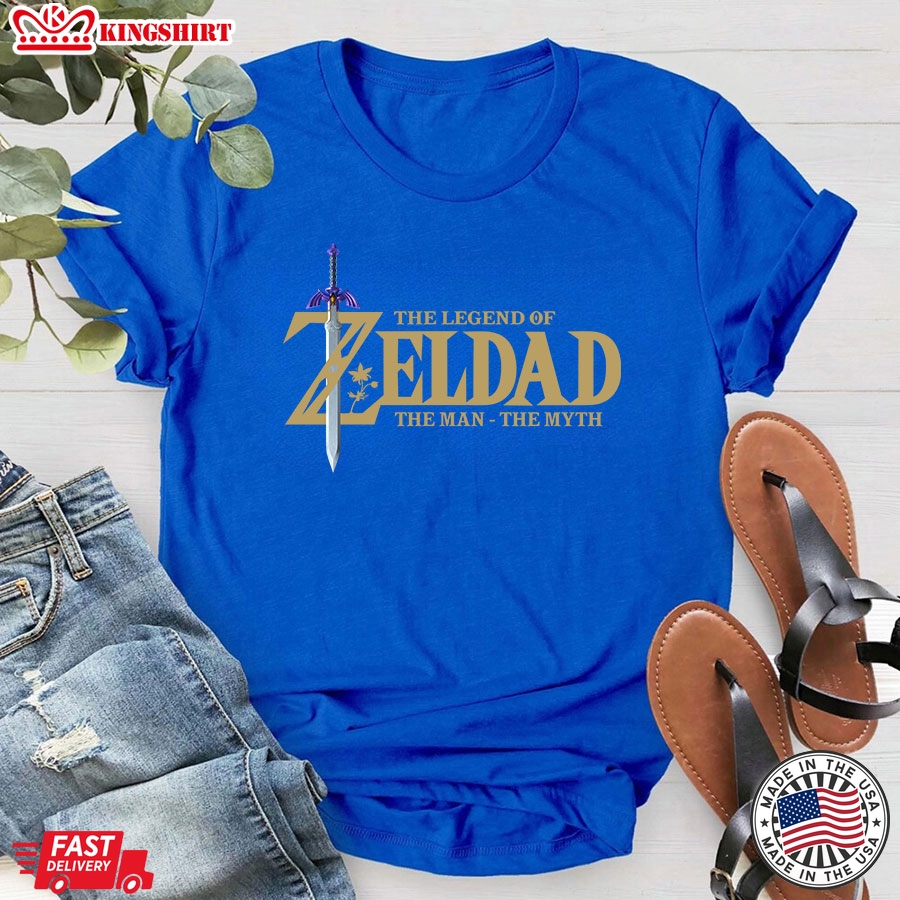 The Legend Of Zeldad The Man The Myth For Gamer T-Shirt