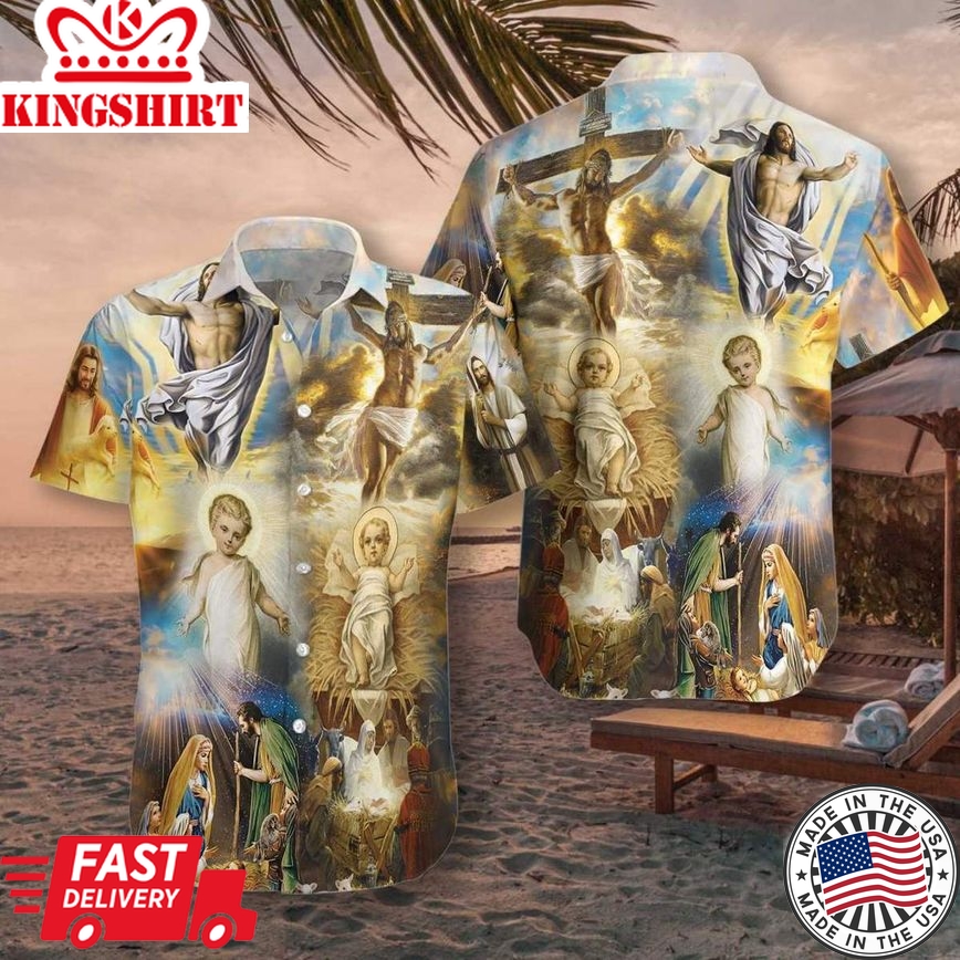 The Life Of Jesus Aloha Hawaiian Shirts For Men And Women