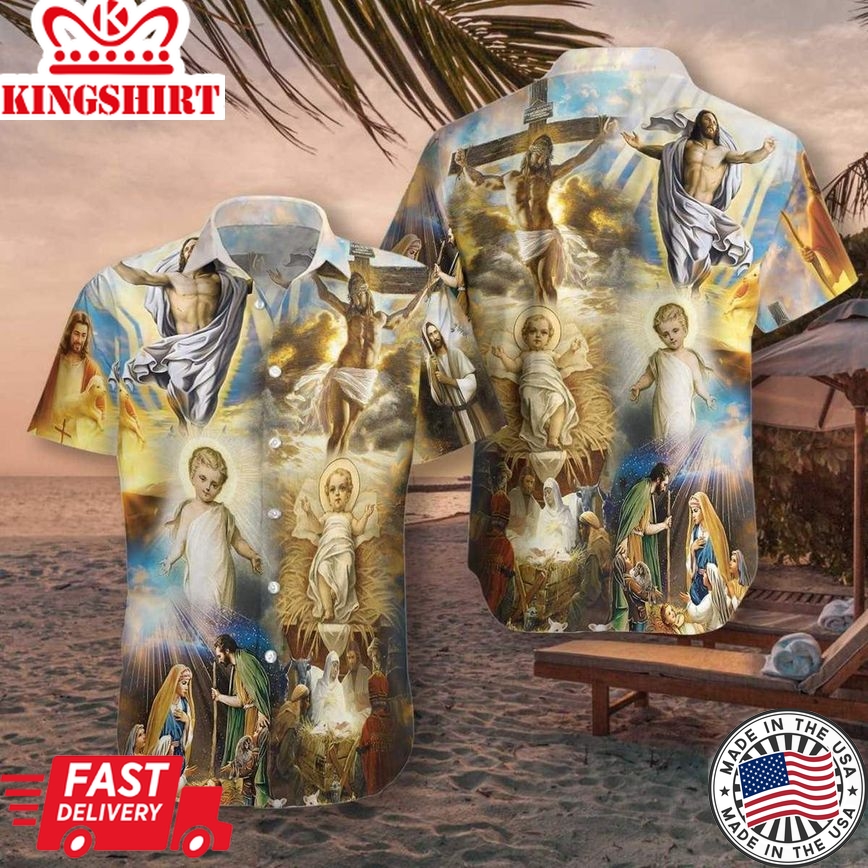 The Life Of Jesus Aloha Hawaiian Shirts For Men And Women |