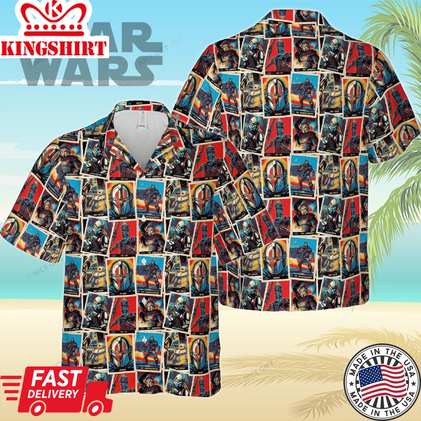 The Mandalorian Legacy Captured on 3D Hawaiian Star Wars Shirt