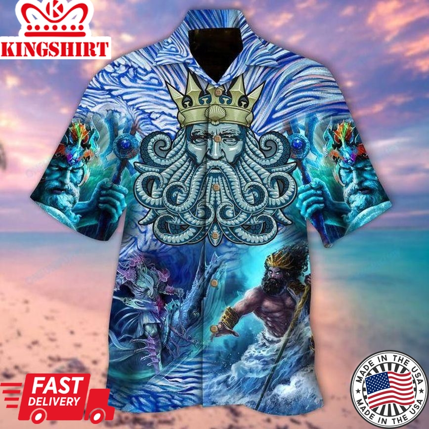 The Ocean Set My Soul Trendy Hawaiian Shirt