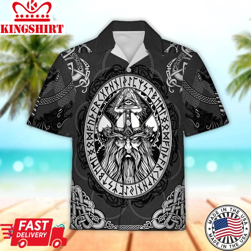 The Odin 3D All Over Printed Hawaiian Aloha Beach Shirt