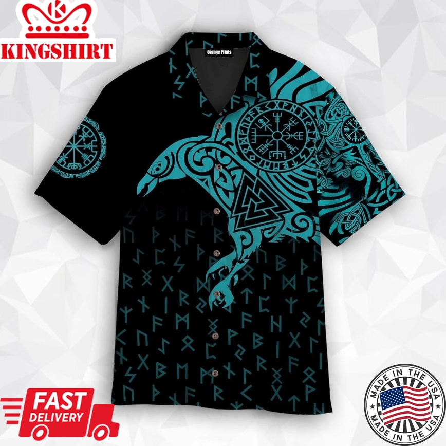 The Raven Of Odin Trendy Hawaiian Shirt For