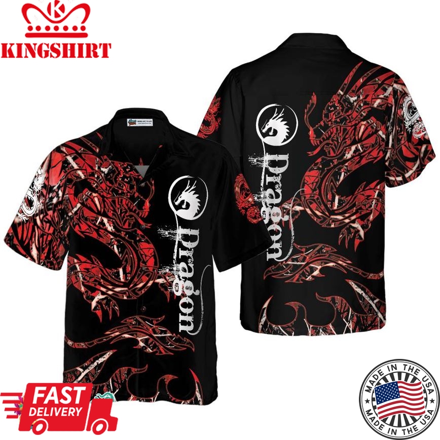 The Red Dragon Hawaiian Shirt