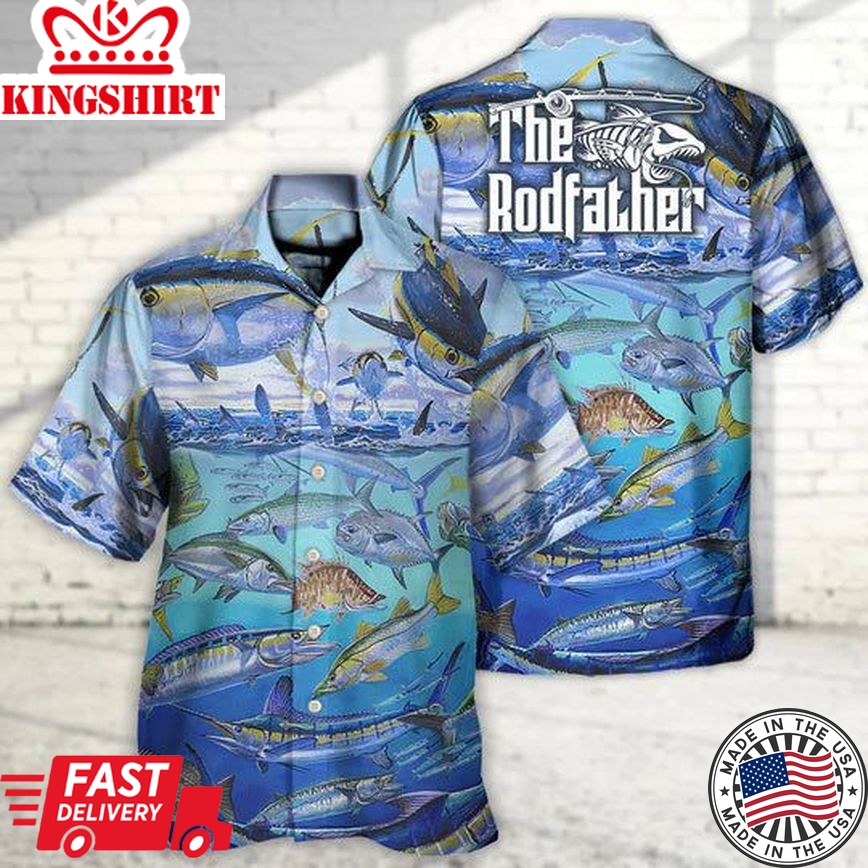 The Rodfather Tuna Fish - Hawaiian Shirt